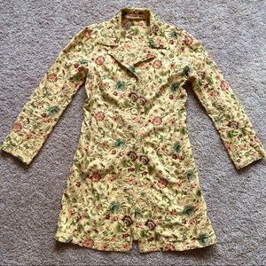 Johnny Was floral embroidery coat
